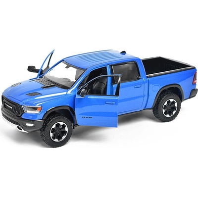 MOTORMAX Dodge Ram 1500 Crew Cab Rebel 2019 modrý 1:27