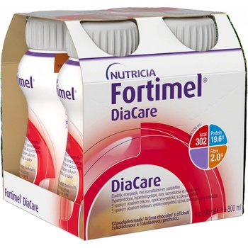 FORTIMEL DIACARE S PŘÍCHUTÍ ČOKOLÁDOVOU POR SOL 4X200ML