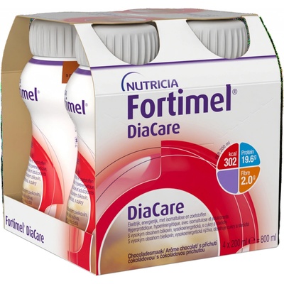 FORTIMEL DIACARE S PŘÍCHUTÍ ČOKOLÁDOVOU POR SOL 4X200ML