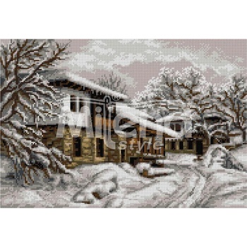 Milena Style Село Орешак - гоблен със схема конци dmc 1: 4