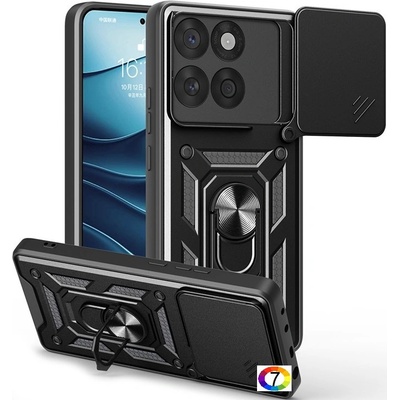 Motorola Edge 60 5G / 60 Fusion 5G Удароустойчив Ring Holder/Slide Camera Lid/ PC + TPU Калъф и Протектор