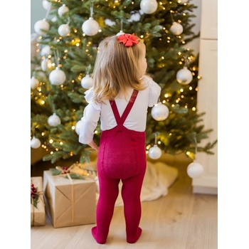 Detské pančuchy na traky ORGANICS 1 056 Bordová