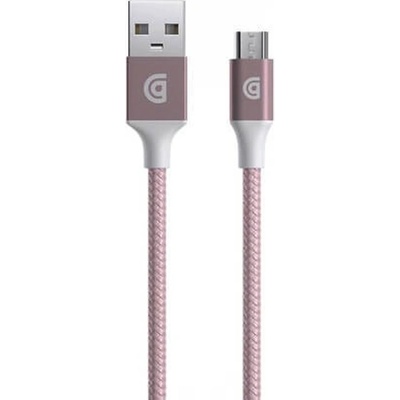 Griffin Кабел Griffin Premium, от USB micro-b(м) към USB-A(м), 1.5m, 12W, розово злато (GC43081)