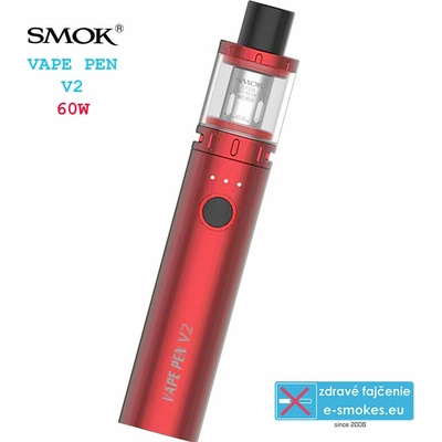 Smoktech Vape Pen V2 elektronická cigareta 1600 mAh Red 1 ks