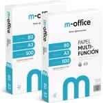 OFITURIA A3 Paper 80g 2 Pack of 500 Sheets Multifunction Paper for Inkjet and Laser Printers A3 Sheets 297 x 420mm Ideal for Office and Home m-office (1000 Sheets) - COM0593 (COM0593)