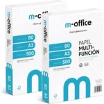 OFITURIA A3 Paper 80g 2 Pack of 500 Sheets Multifunction Paper for Inkjet and Laser Printers A3 Sheets 297 x 420mm Ideal for Office and Home m-office (1000 Sheets) - COM0593