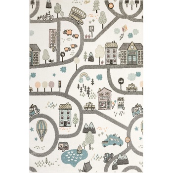 Kobercový ráj Lima 9376A Uličky krémový