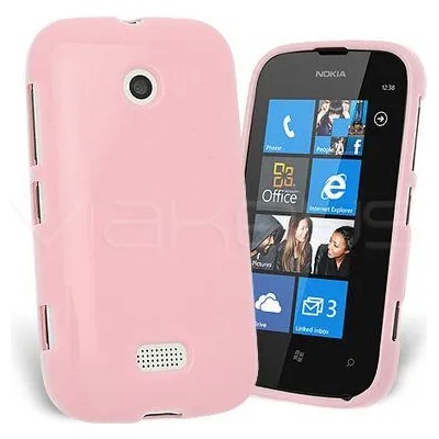 Nokia Lumia 510 Силиконов Калъф Розов + Протектор