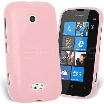 Nokia Lumia 510 Силиконов Калъф Розов + Протектор