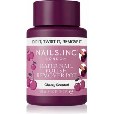 Nails Inc. Rapid Nail Polish Remover Pot Cherry Scented odlakovač na nehty 50 ml