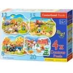 Castorland 4-in-1 puzzle 8, 12, 15, 20-piece Four Seasons