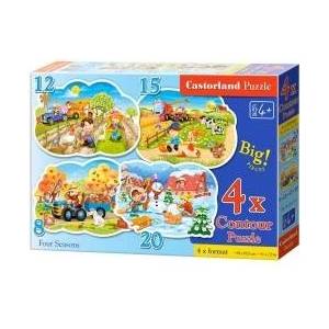 Castorland 4-in-1 puzzle 8, 12, 15, 20-piece Four Seasons