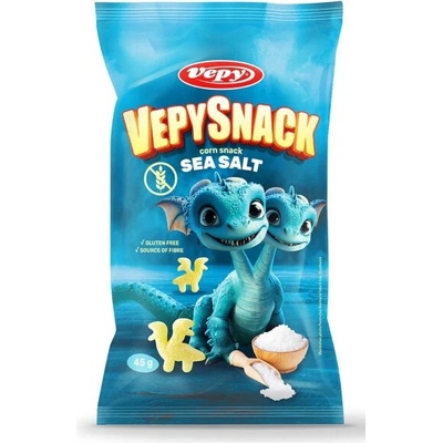 Vepy Vepysnack Kukuričný snack s morskou soľou bez lepku 45 g