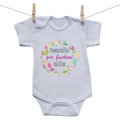 Boodyy Body s krátkym rukávom Pomocníčka pri farbení vajíčok
