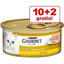 Krmivo pro kočky Gourmet Gold jemné kousky telecí & zelenina 12 x 85 g