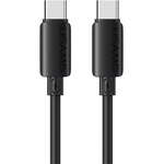 USAMS U98 кабел за данни Type-C - Type-C, 100 см, ЧЕРЕН SJ787USB01 (SJ787USB01)