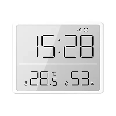 Iris dc-111-w с дисплей за температура и влажност и аларма, бял цифров часовник (iris dc-111-w)