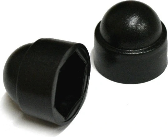 Krytka matky PVC M12 černá