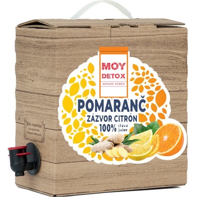 Moy Džús NFC Pomaranč Zázvor Citrón 100% šťava 3 l