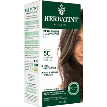 Herbatint permanentná farba na vlasy svetlý popolavý gaštan 5C 150 ml