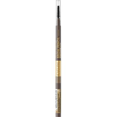 Eveline Cosmetics Micro Precise voděodolná tužka na obočí s kartáčkem 01 Taupe 4 g