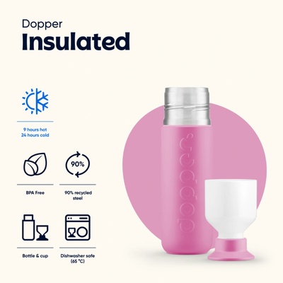 Dopper Termo fľaša Insulated Blazing Black 350 ml