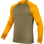 Endura Мъжка фланелка с дълъг ръкав за колоездене Endura Singletrack Fleece Cycling jersey - Tweed Green - размер M (056-1604-0612)