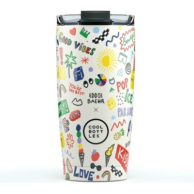 Cool Bottles Xclusive! Nerezový termohrnek Eddie Baehr Good Vibes 550 ml