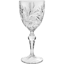 Bohemia Jihlava broušené sklenice na víno Pinwheel 6 x 260 ml