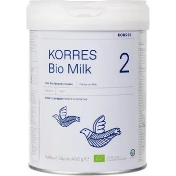 KORRES Сертифицирано - Био краве мляко за бебета 6-12м. , Korres Baby Bio Milk No2 (6-12 m), 400gr