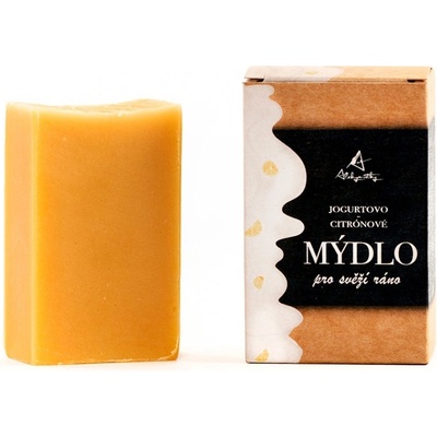 Alchymistky citrónovo-jogurtové mydlo pre svieže ráno v tvare citróna 90 g