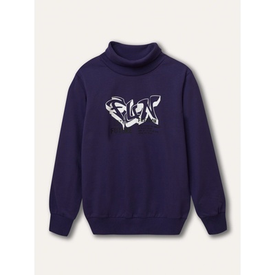 Winkiki Kids Wear Chlapecká mikina s rolákem Future fialová