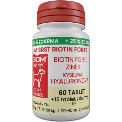 Giom Na srst Biotin Forte 60 tbl