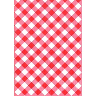 Obrus PVC 3673141 káro červené metráž, 20 m x 140 cm, IMPOL TRADE