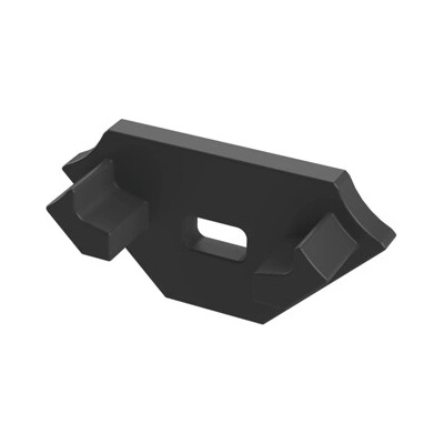 Berge Krytka pro profil C černá s otvorem ZAS-LUM-C-O-CZ