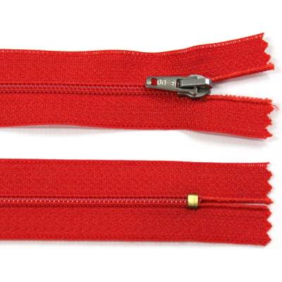Spirálový zip no.3 nerozepínací 25cm - více barev color: 562 červená