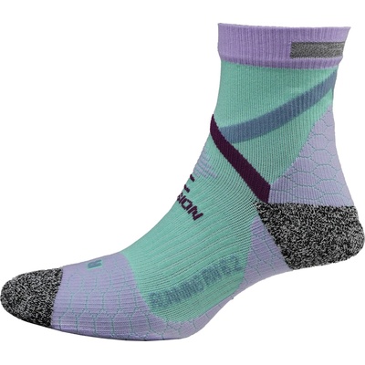 P. A. C P. A. C. Дамски чорапи за бягане P. A. C. Women's 6.2 Running Reflective Pro Mid Compression Running socks - Mint / Lilac - размер 38-41 (EU) (201-8965-0112)