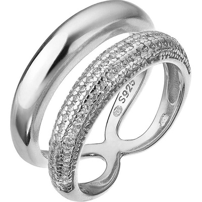 Evolution Group Stříbrný prsten se zirkony 15036.1