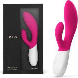  G-точка и клиторен вибратор, усетете движенията, 20см. - Ina Wave 2 Cerise (LELO008472)