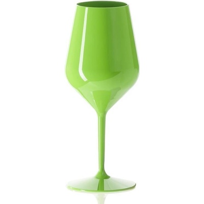 Nero Champagne.cz zbitná sklenice na víno Zelená 470 ml