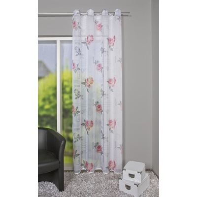 HOME WOHNIDEEN hotová záclona 53301 ROSE 2305 ruzova 245x140 cm (v x s)