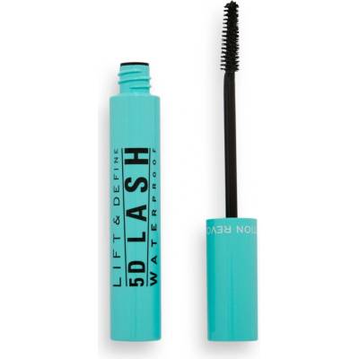 Makeup Revolution London 5D Lash Waterproof Extreme Extension Mascara vodoodolná a predlžujúca riasenka Super Black 14 ml