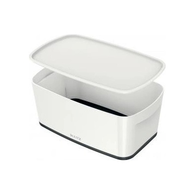 Leitz Úložný box s vekom MyBox veľkosť S biela/čierma