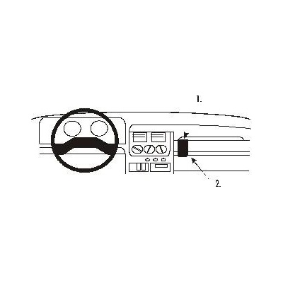 Brodit ProClip montážna konzola na palubnú dosku pre Peugeot 205 88-98, 851589