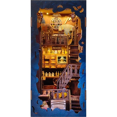 2Kids Toys 3D skladačka Zarážka na knihy Miniatúra domčeka Magická knižnica