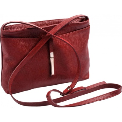 Italy kožená crossbody kabelka 5085 bordo