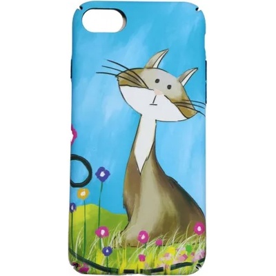 Apple Кейс за iPhone 7/8 твърд гръб ART лудо котенце