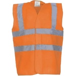 ProHand Светлоотразителен елек / Светлоотразителна жилетка / hi-vis / оранжев, 4 ленти, xxl (yrm hi-vis 4-o-xxl)