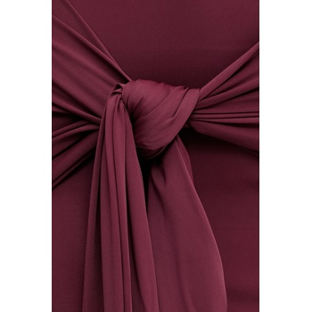 Bardot Рокля Bardot в бордо дълга с кройка по тялото 60102DB (60102DB)
