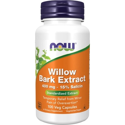 NOW NOW Willow Bark Extract 400mg, 100 Capsules